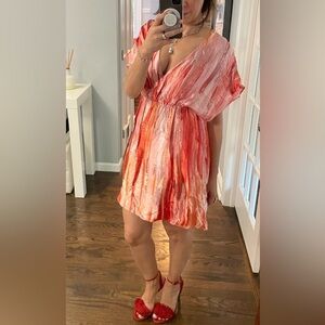 Alice + Olivia Tie Dye Silk Dress